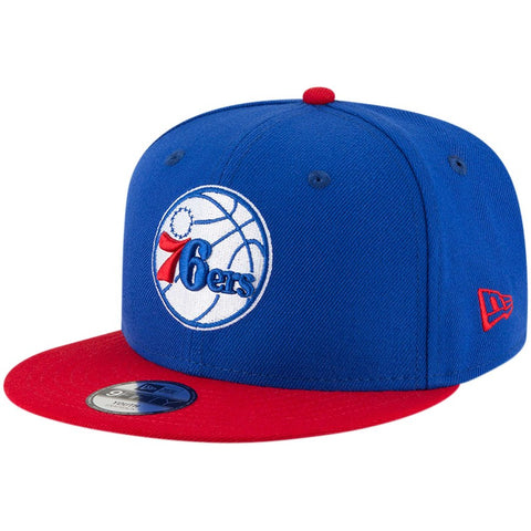 9FIFTY 76ERS SNAPBACK - ROYAL/RED