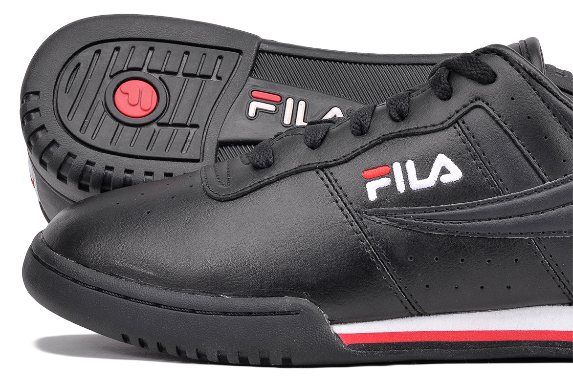 ORIGINAL FITNESS LEATHER - BLACK/WHITE/RED
