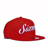 76ERS 9FIFTY SCRIPT SNAPBACK - RED