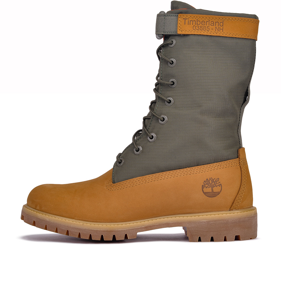 SPECIAL RELEASE 6" MIXED MEDIA GAITER BOOT - WHEAT / GREEN